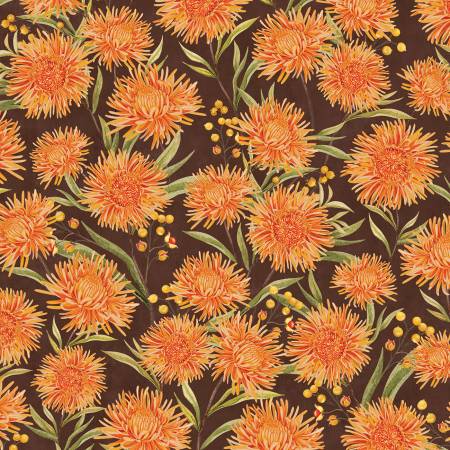Chickadee Charm - Chrysanthemum - Brown