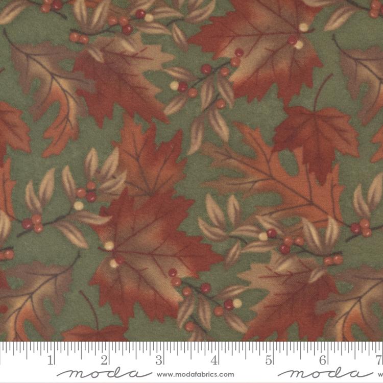 Fall Melody Flannel - Fall Melody Print - Olive