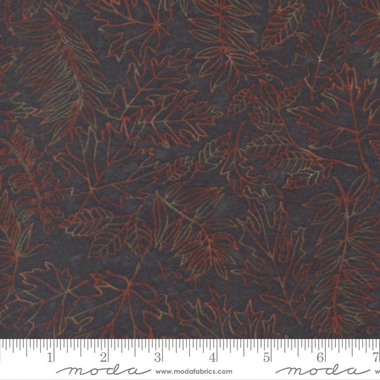 Fall Melody Flannel - Forest Floor - Black