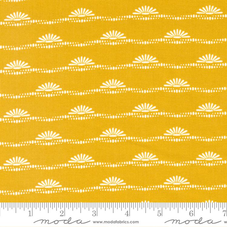 Dawn On The Prairie - Prairie Sun Stripes - Pumpkin Pie - Golden Mustard
