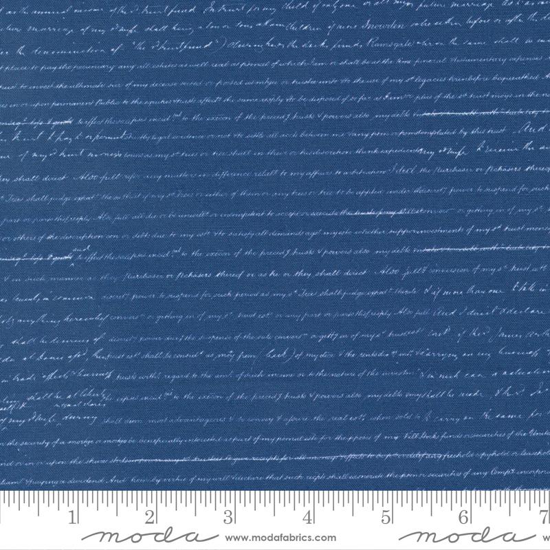 Bluebell - Blueprint Text - Prussian Blue