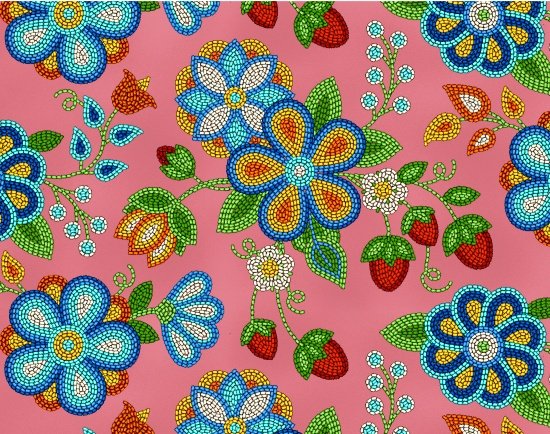 Tucson - Beaded Strawberry - Coral
