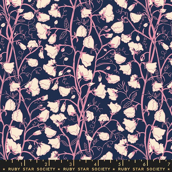 Verbena - Sweet Peas - Navy
