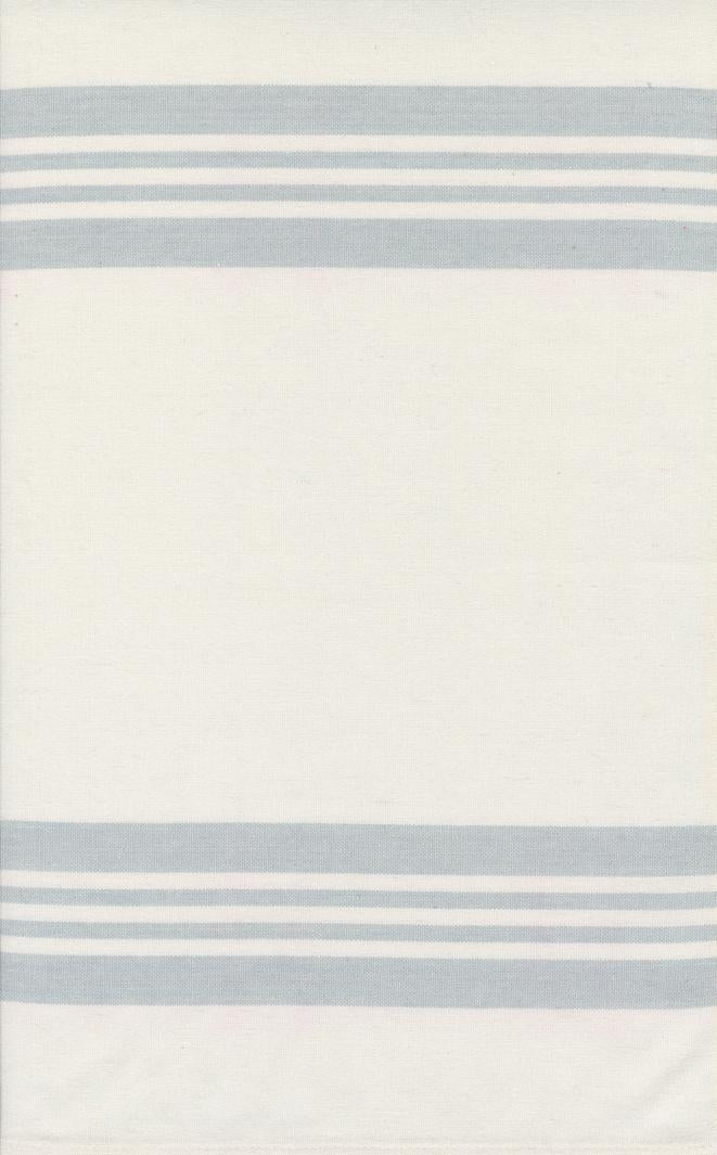 Panache Toweling - White with Grey Stripe 339