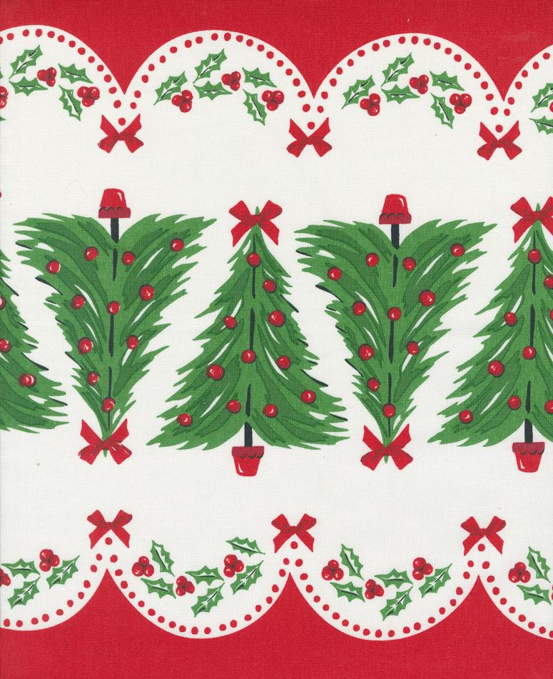 Classic Retro Holiday Toweling - Oh Christmas Tree
