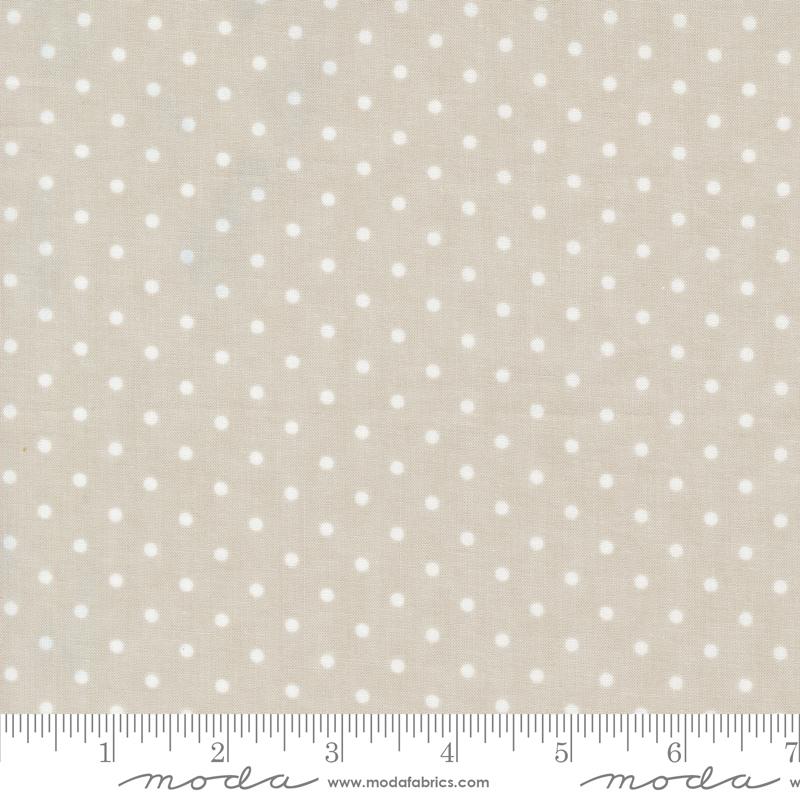 3 Sisters Favorites Vintage Linens - Perfect Dots - Silver