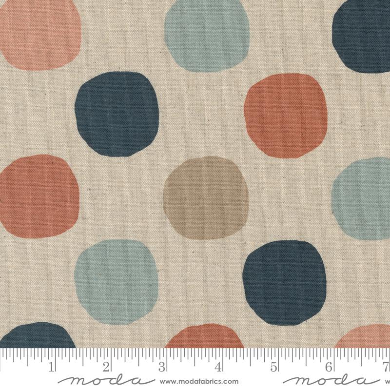 Melrose Palm Mochi Linen - Dots - Angel