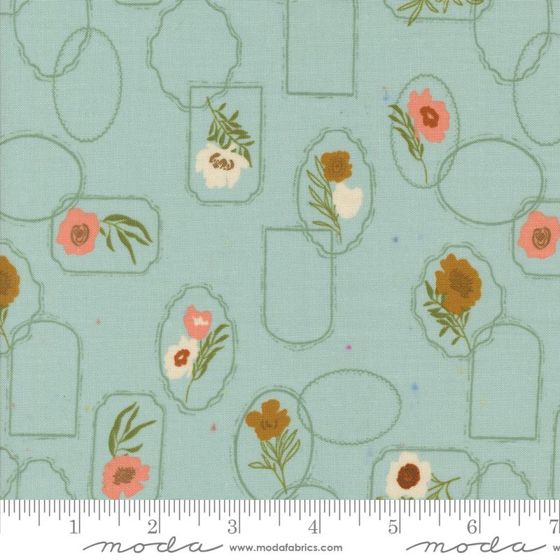 Foraged Found and Hand Me Down - Floral Cameo - Mist