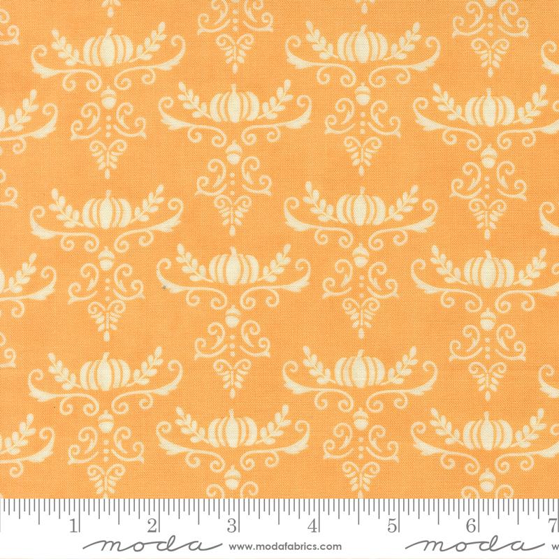 I Love Fall Most of All - Pumpkin Damask - Light Pumpkin
