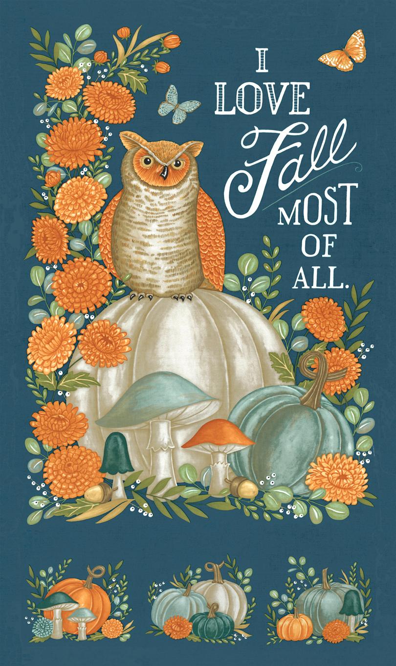 I Love Fall Most of All - Panel - Harvest Night