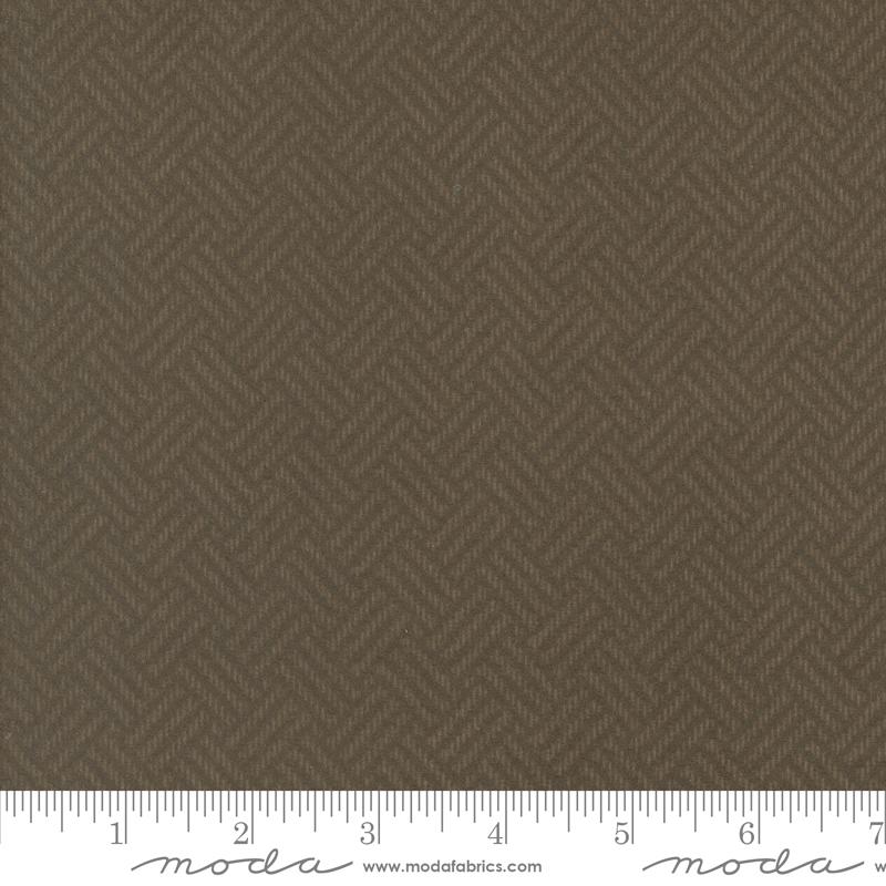 Prairie Gatherings Flannel - Basketweave - Brown