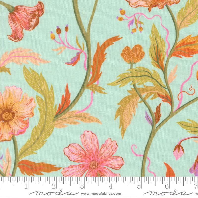 Floral Fondant - Large Floral - Sky