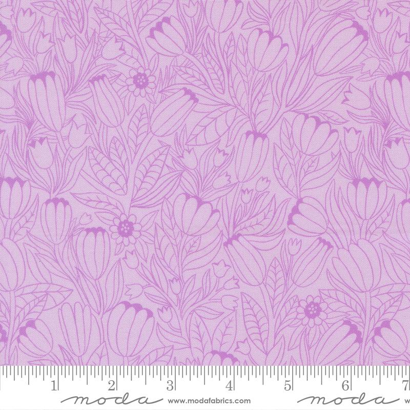 Floral Fondant - Tulip Lines - Lavender