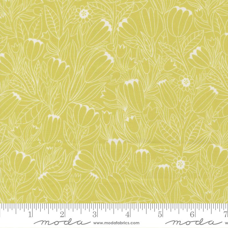 Floral Fondant - Tulip Lines - Citrine