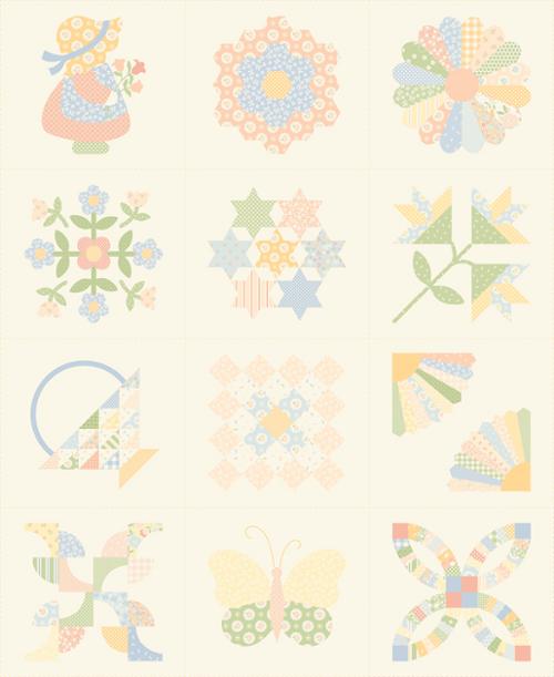 Handmade Sweetness Quilting Cuddle - Quilt Blocks Panel