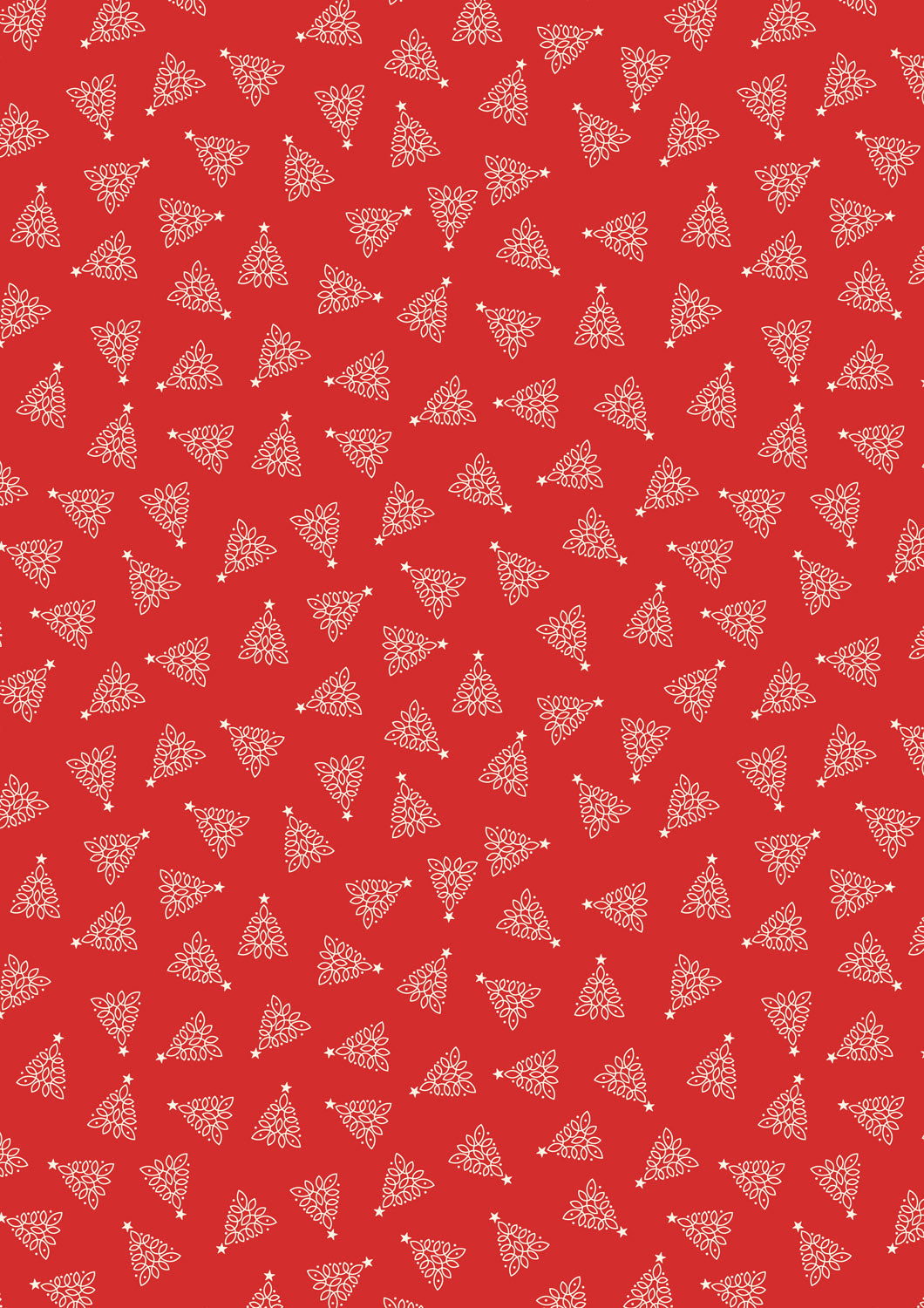 Celtic Christmas - Celtic Trees on Winter Red