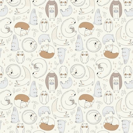 Forest Ferns - Hibernation - Light Cream