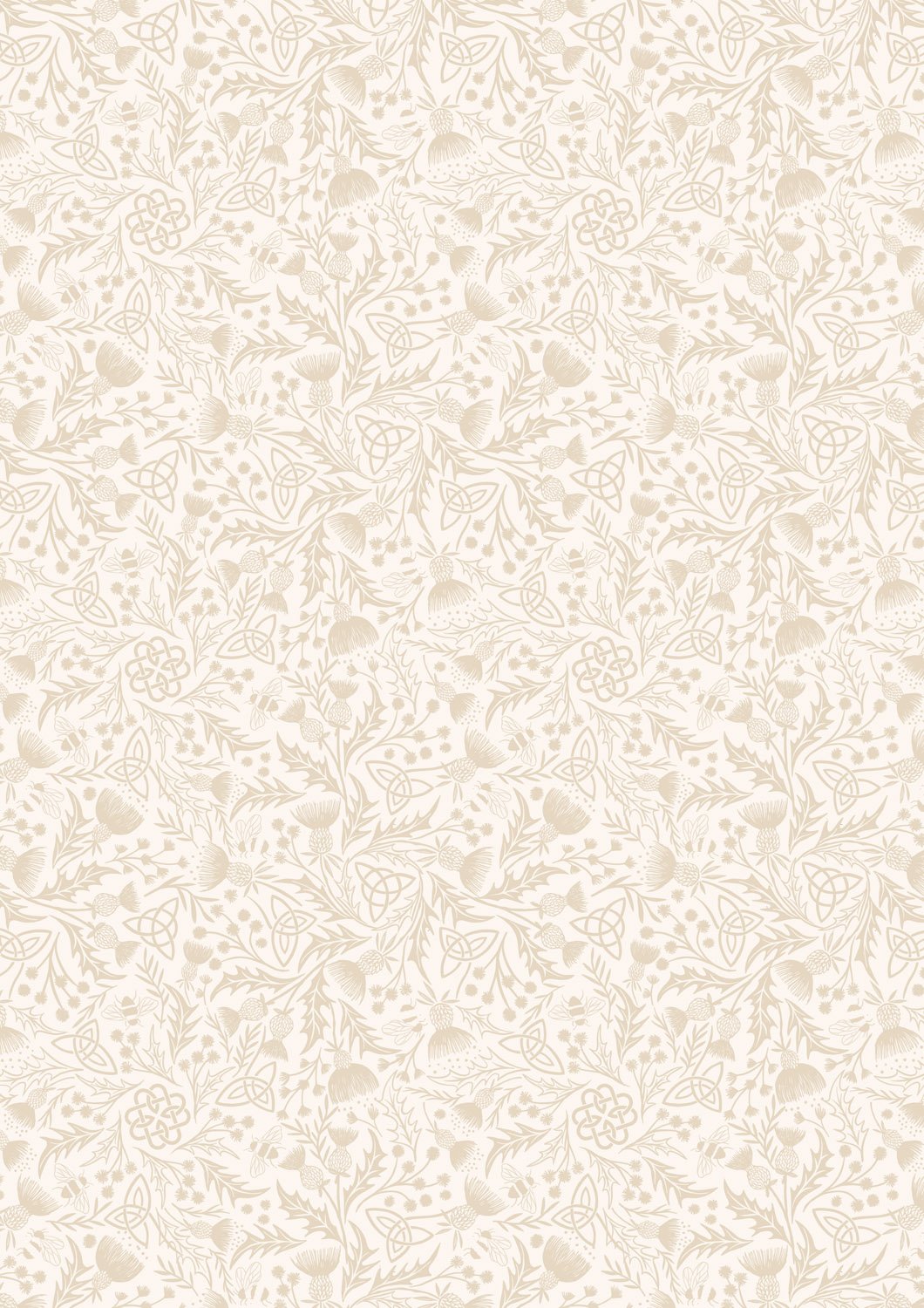 A Celtic Summer - Celtic Thistle - Cream on Cream