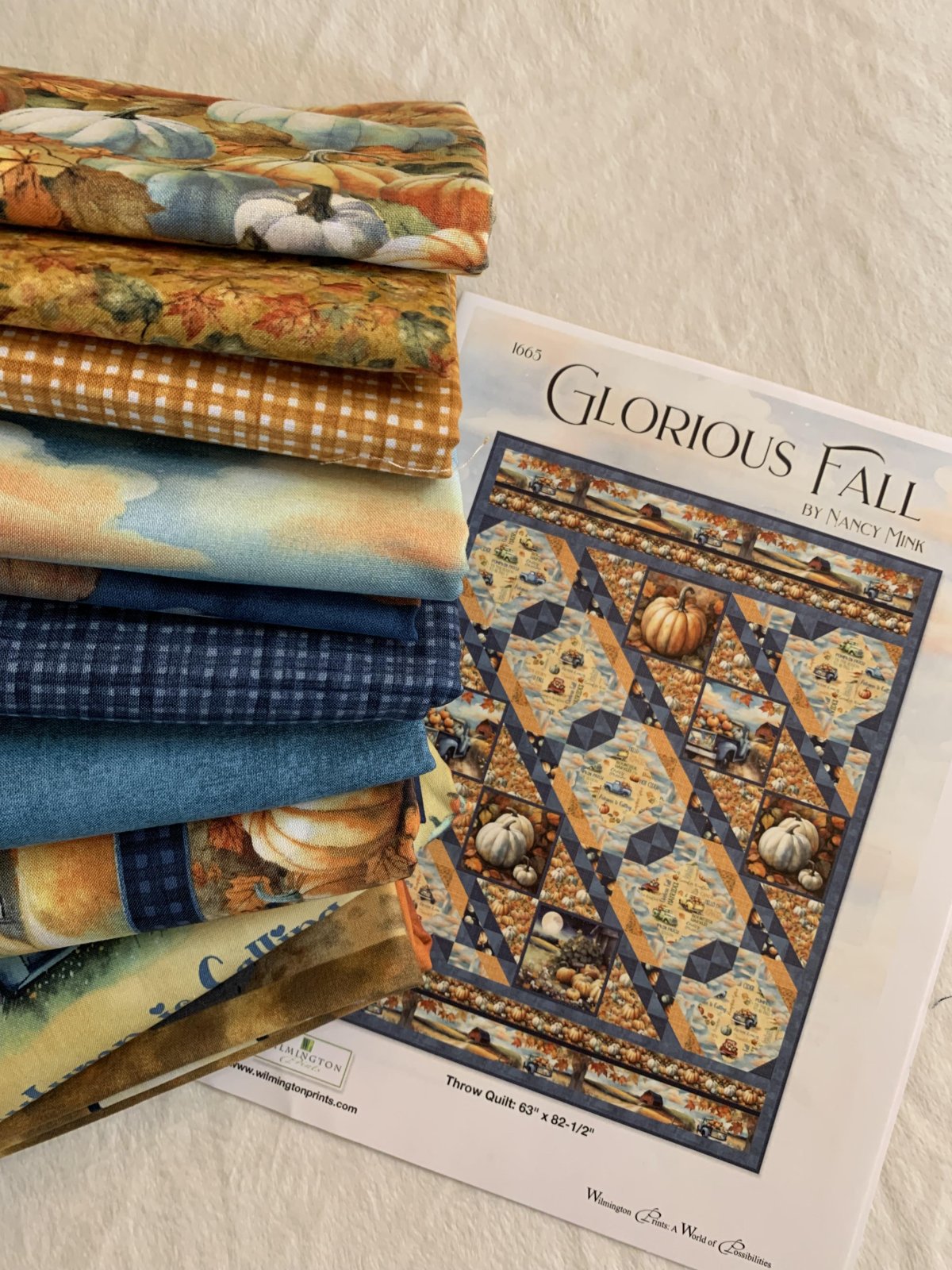 Glorious Fall Throw Quilt Kit