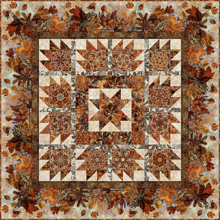 Autumn Elegance Star Quilt Kit