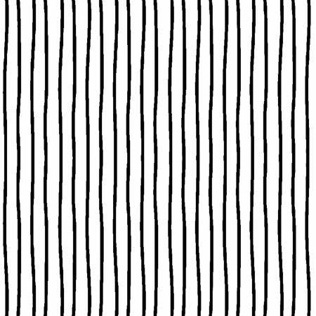 Sweet Bees - Freehand Stripe - Black