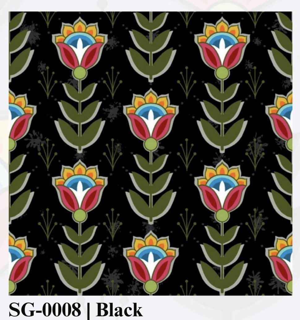 Native Floral - Black