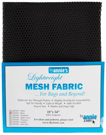 Mesh Fabric by Annie - 18" x 54" Black