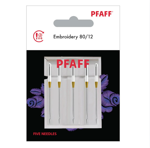 Pfaff Embroidery Needles - 80/12 - 5 pack
