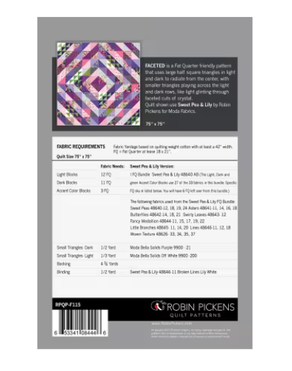 Faceted Quilt Pattern