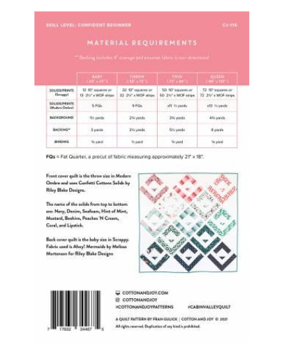 Cabin Valley Quilt Pattern