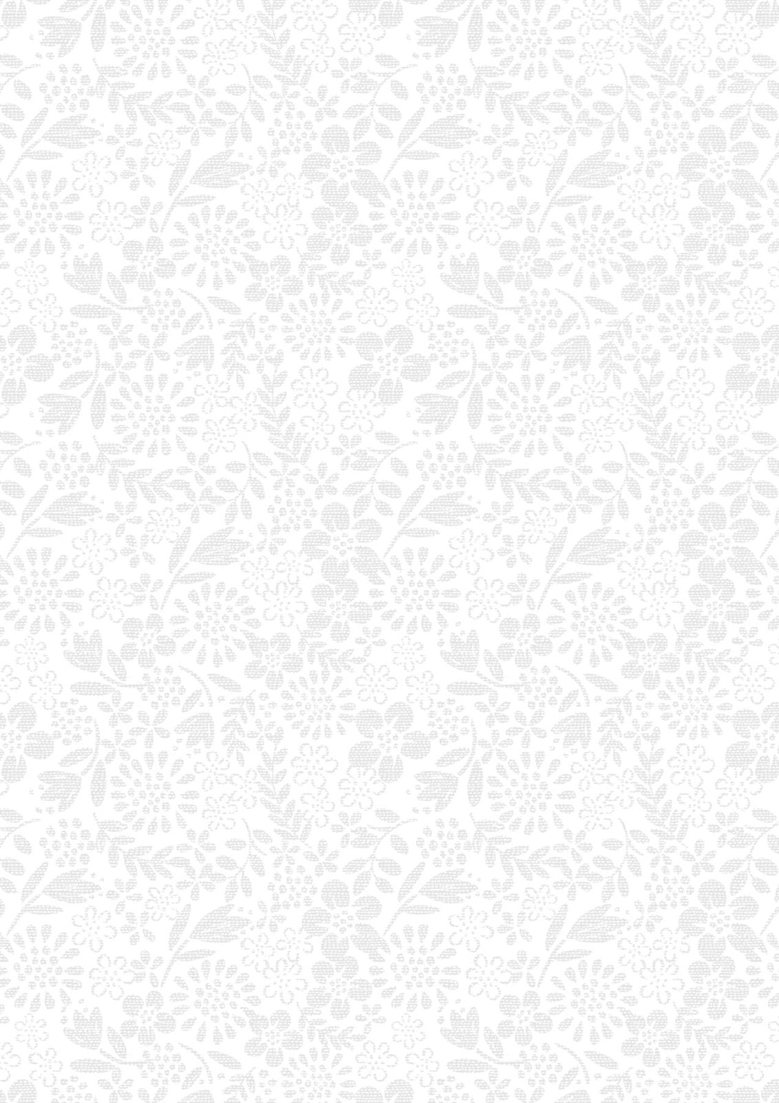 Tiny Tonals - Flower Garden - White on White