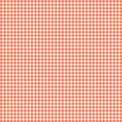Sweet Bees - Gingham Check - Orange