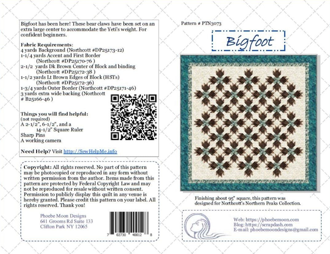 Bigfoot Quilt Pattern