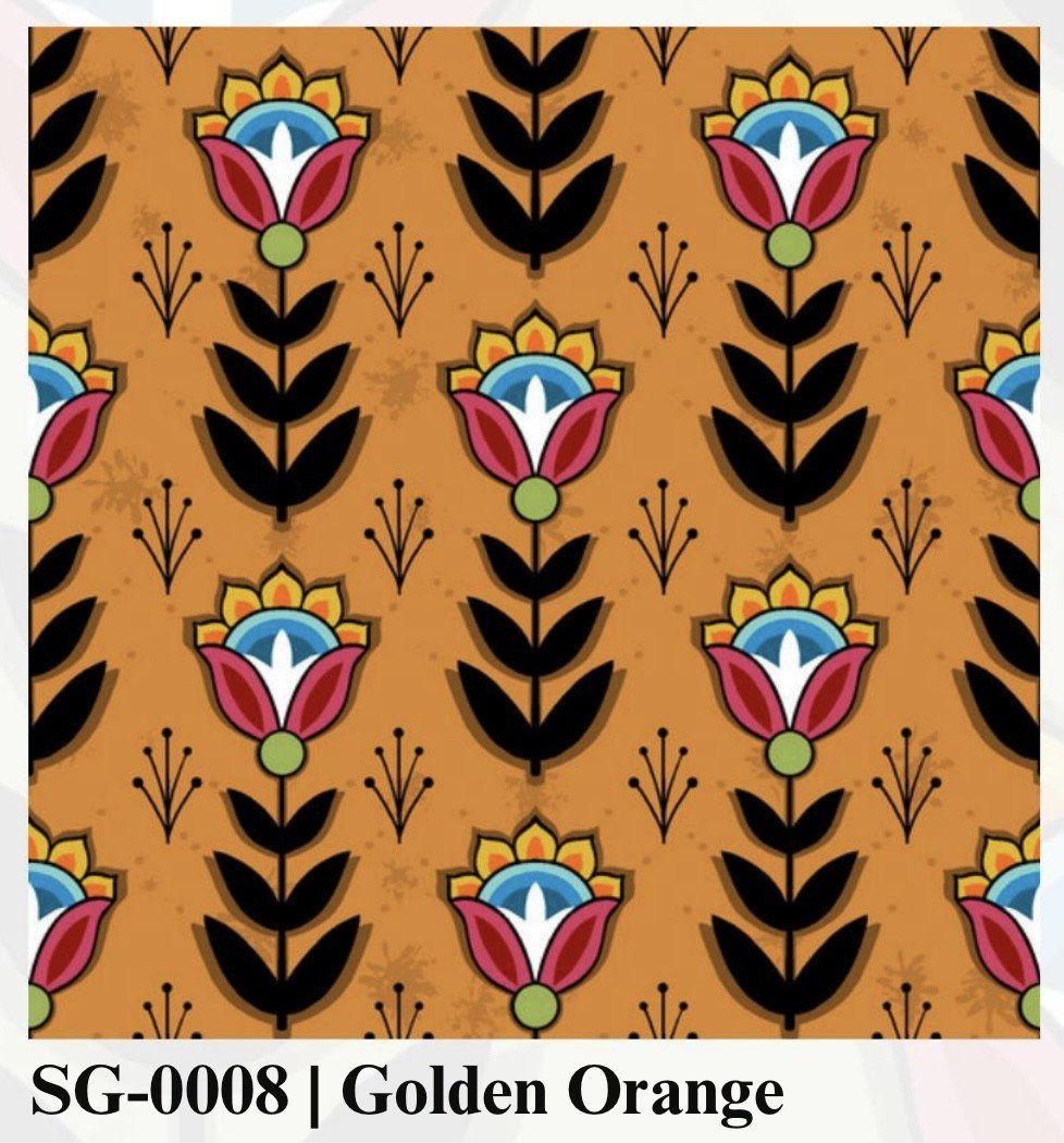 Native Floral - Golden Orange