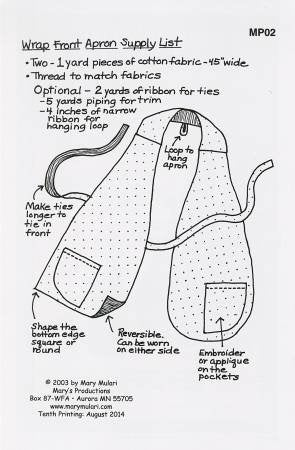Wrap Front Apron Pattern