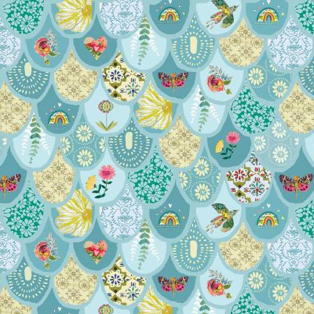 Follow Your Joy - Bargello - Teal/Multi