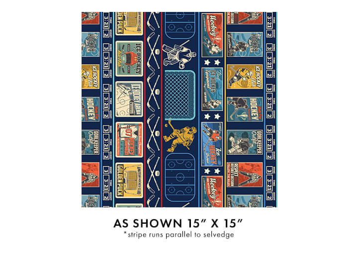 Ice Hockey - Stripe - Navy/Multi