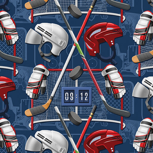 Ice Hockey - Goal Time - Dark Blue