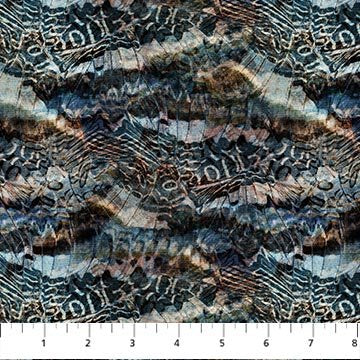 Solitude Naturescapes - Feather Texture - Dark Brown Multi