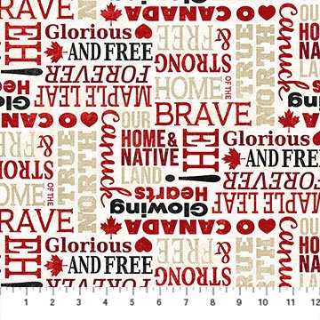 Canadian Classics 3 - Words - Cream Multi