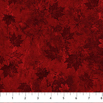 Stonehenge Oh Canada 14 - Small Tonal Leave - Dark Red