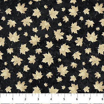 Stonehenge Oh Canada 14 - Two Tone Leaves - Black Beige