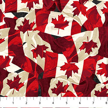 Stonehenge Oh Canada 14 - Flags - Red Cream