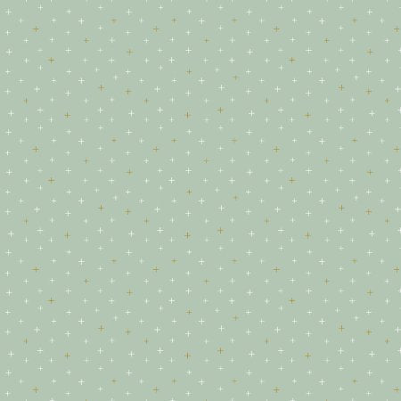 Cotton + Steel Basics - Be Positive - Swept Away Metallic