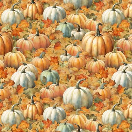 Glorious Fall - Packed Pumpkins - Golden Tan