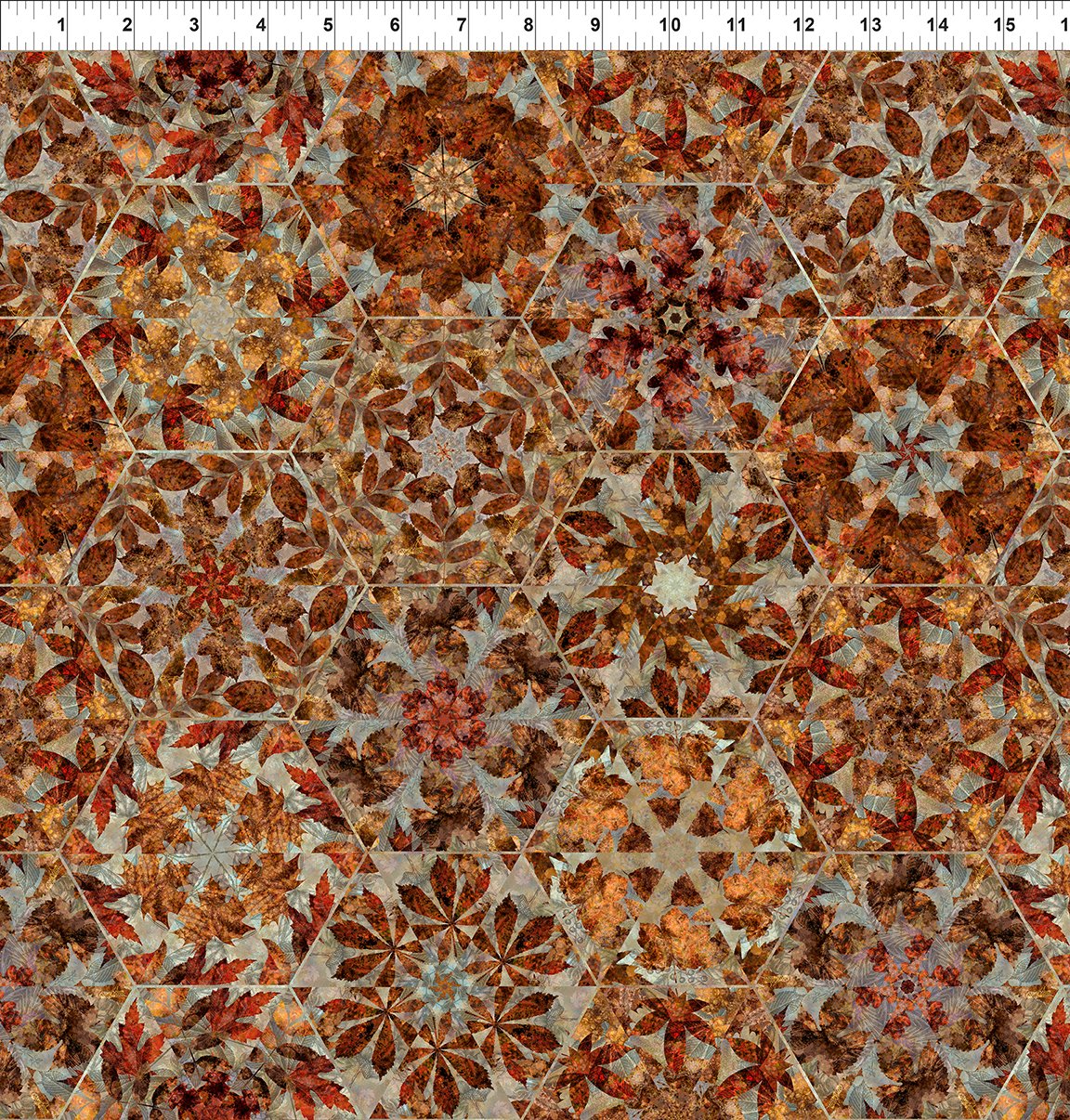 Autumn Elegance - Hexagons Multi