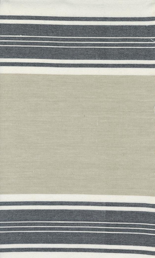 Easy Living Toweling - Flax/Black - 18"
