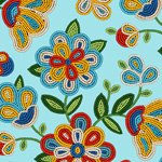 Tucson - Light Turquoise Beaded Floral