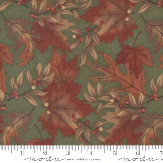 Fall Melody Flannel - Fall Melody Print - Olive