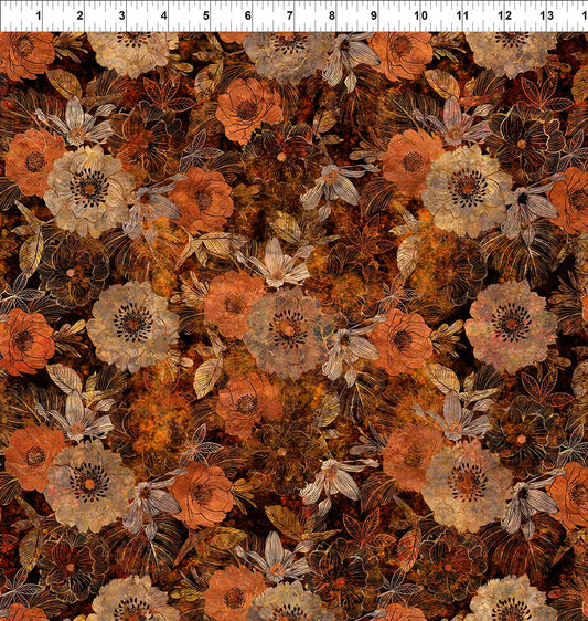 Autumn Elegance - Shadow Flowers Multi
